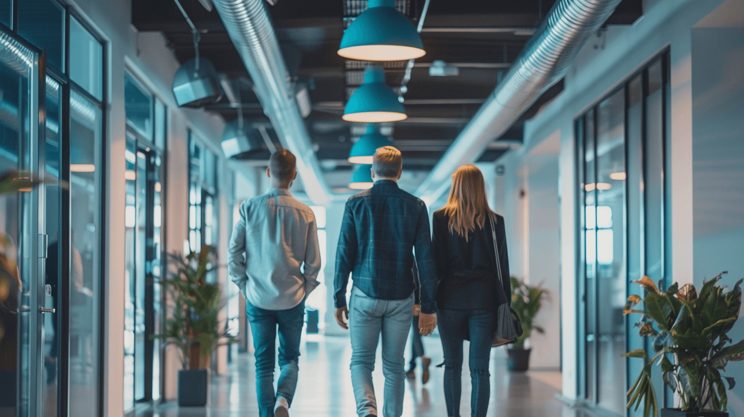 Lange gang van Futura Accountancy met teal accent.